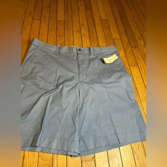 oak hill chino shorts Men’s Size 44 Gray/blue Golf Casual 10” Inseam NWT - Picture 2 of 8